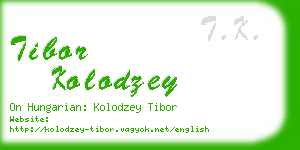 tibor kolodzey business card